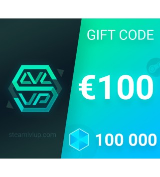 SteamlvlUP €100 Gift Code Key GLOBAL